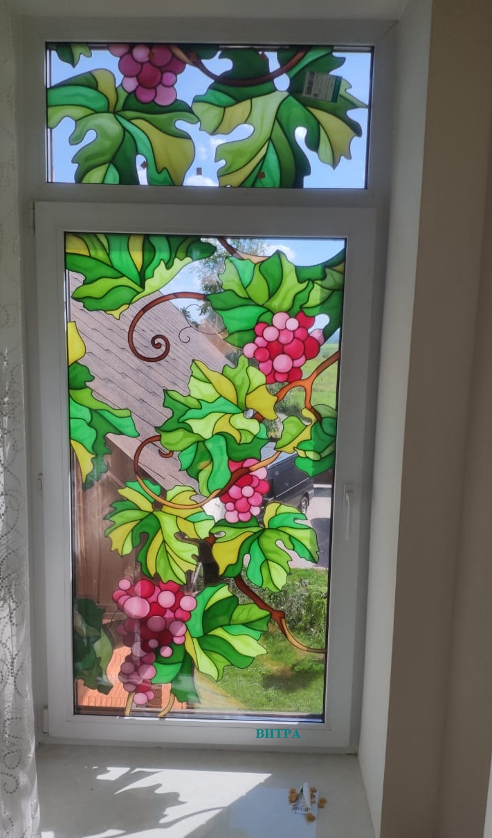 Стеклопакеты с витражом